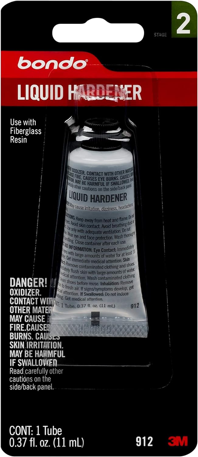 Bondo Liquid Hardener, 00912, .37 oz