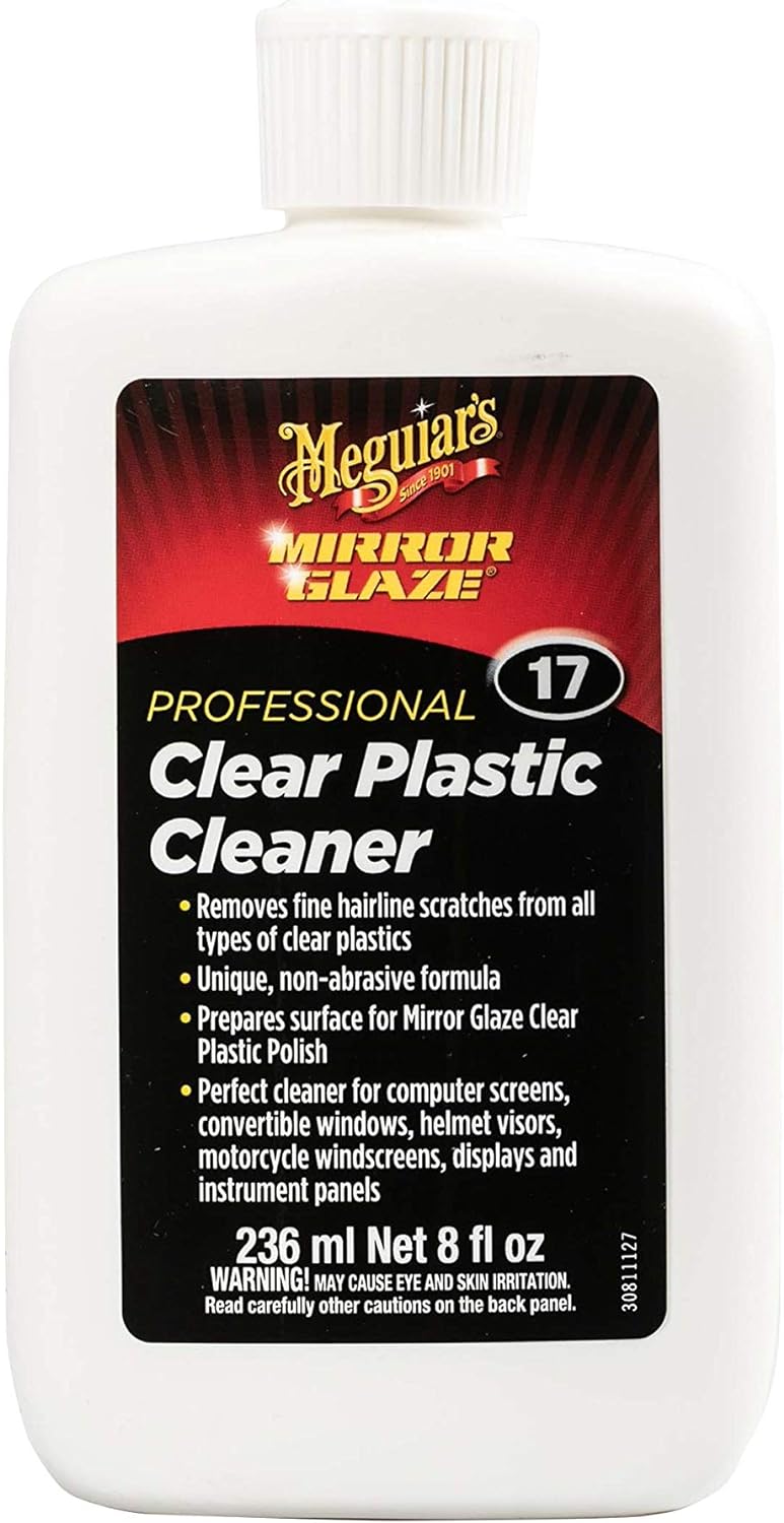 Meguiar's Mirror Glaze Clear Plastic Cleaner 8 Fluid Ounces