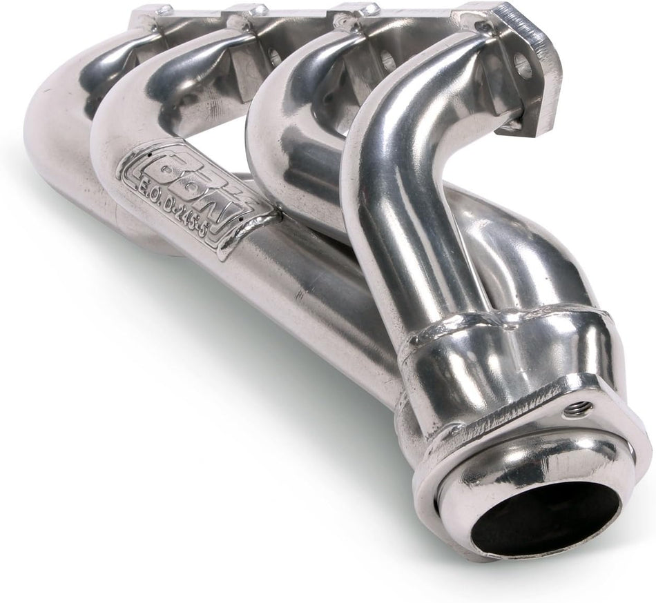 BBK 15110 1-5/8" Shorty Tuned Length Performance Exhaust Headers for Ford Mustang 351W - Polished Silver Ceramic Finish