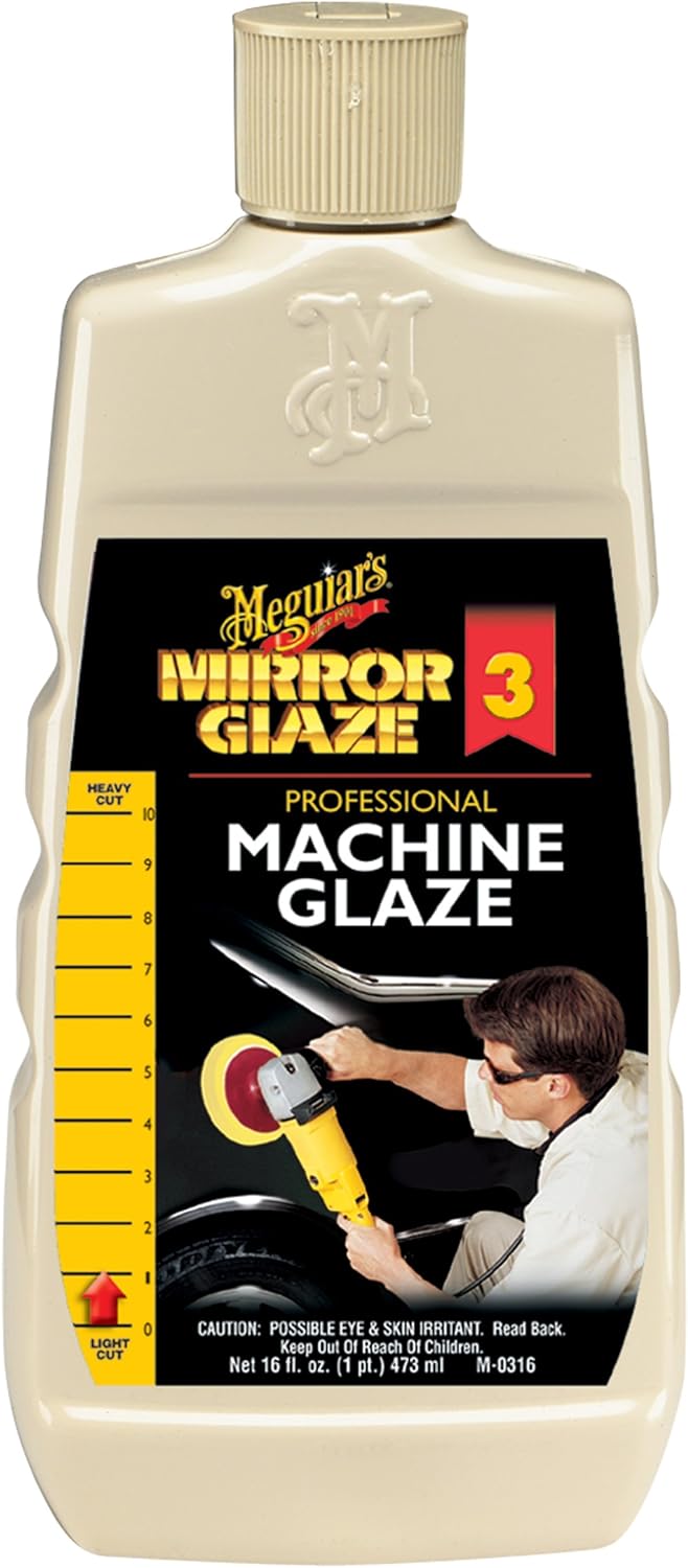 Meguiar’s M0316 Mirror Glaze Machine Glaze, 16 Fluid Ounces
