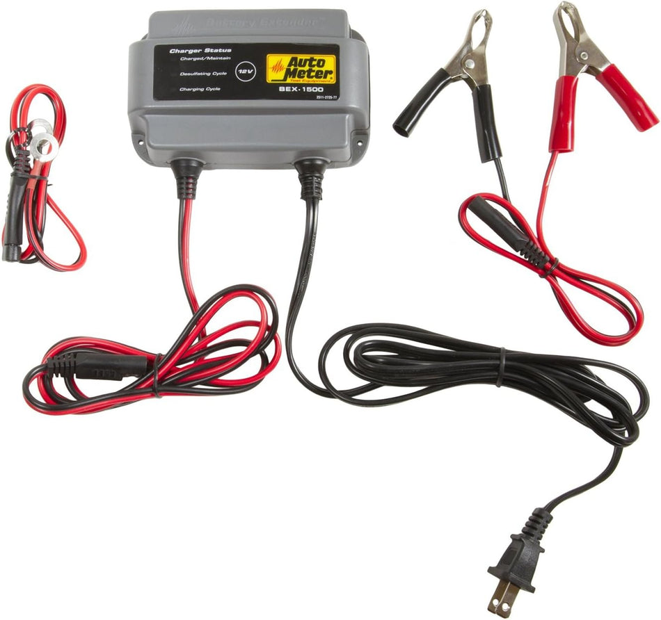 Auto Meter BEX-1500 BEX Series 1.5 Amp Battery Charger/Maintainer