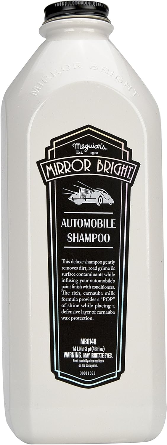 Meguiar's MB0148 Mirror Bright Automobile Shampoo, 48 Fluid Ounces
