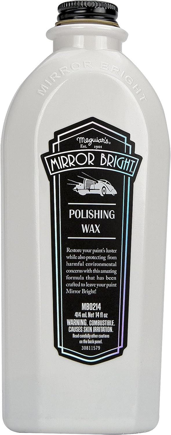 Meguiar’s MB0214 Mirror Bright Polishing Wax, 14 Fluid Ounces