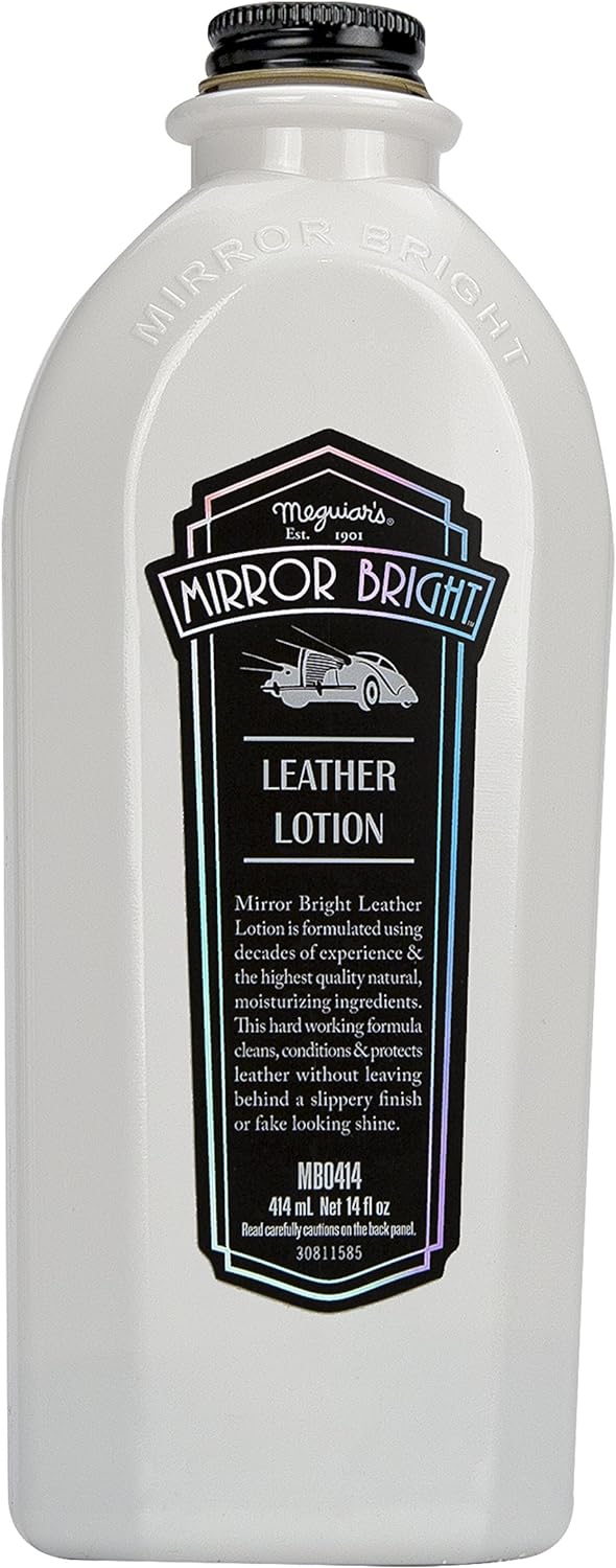 Meguiar’s MB0414 Mirror Bright Leather Lotion, 14 Fluid Ounces