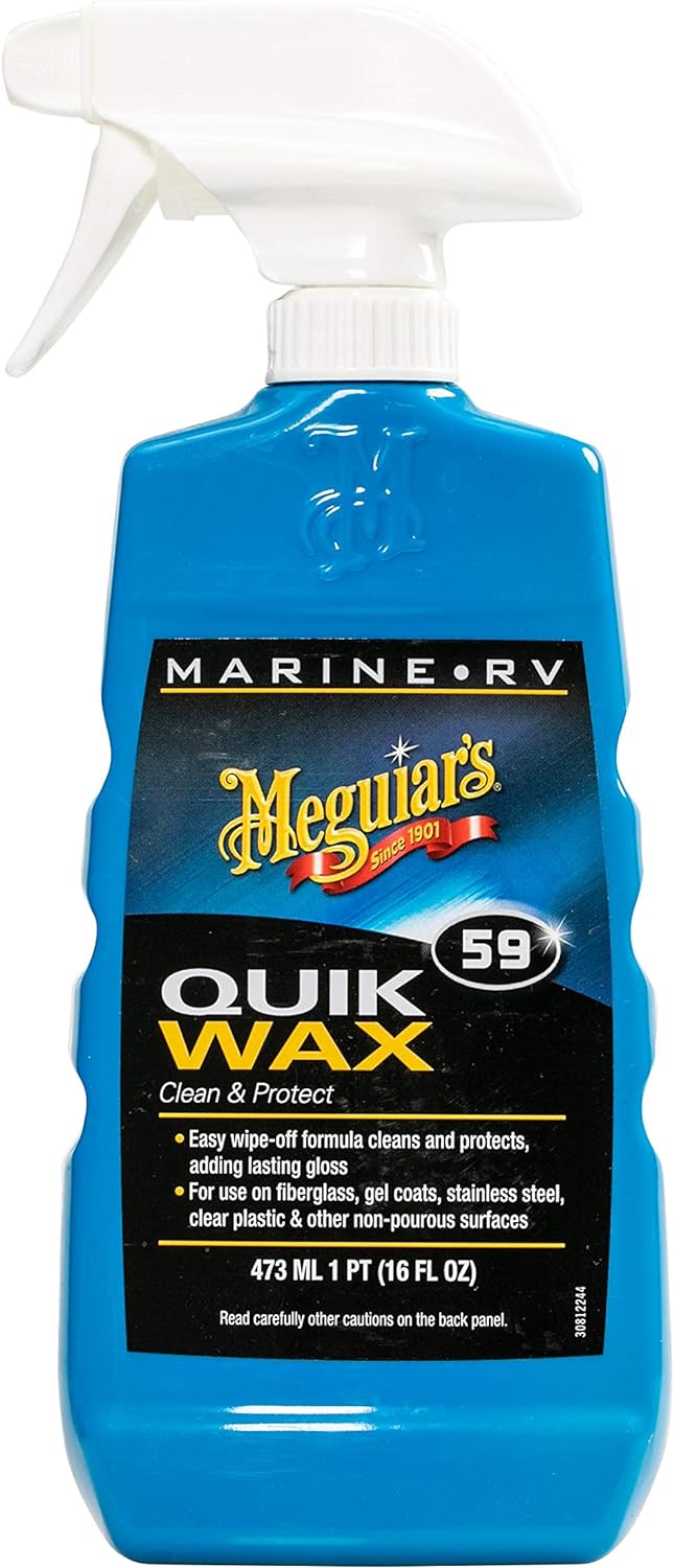 Meguiar’s M5916 Marine/RV Quik Wax Clean & Protect, 16 Fluid Ounces