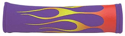 APC 121134S Purple Seat Belt Pad Flame