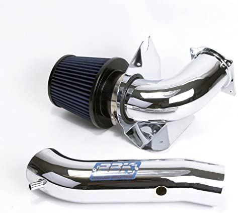 BBK Performance 1719 Cold Air Intake System - Power Plus Series Performance Kit for Ford Mustang 3.8L V6 - Fenderwell Style - Chrome Finish