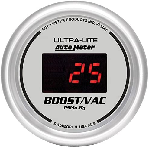 Auto Meter 6559 Ultra-Lite Digital 2-1/16" 30 In Hg.-Vac./30 PSI Digital Vacuum/Boost Gauge