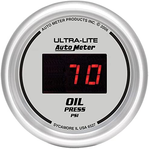 Auto Meter 6527 Ultra-Lite Digital 2-1/16" 0-100 PSI Digital Oil Pressure Gauge