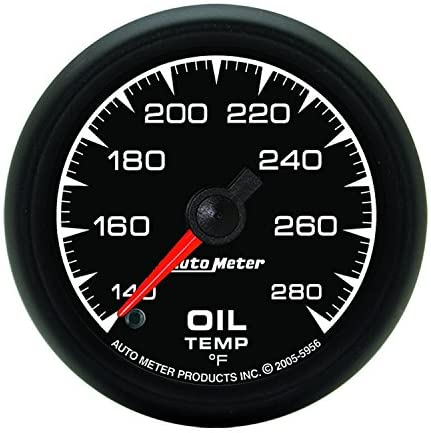 Auto Meter 5956 ES 2-1/16" 140-280 F Full Sweep Electric Oil Temperature Gauge