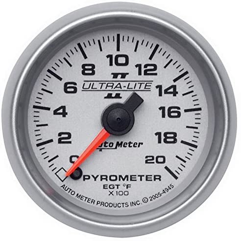 Auto Meter 4945 Ultra-Lite II 2-1/16" 0-2000 F Full Sweep Electric Pyrometer