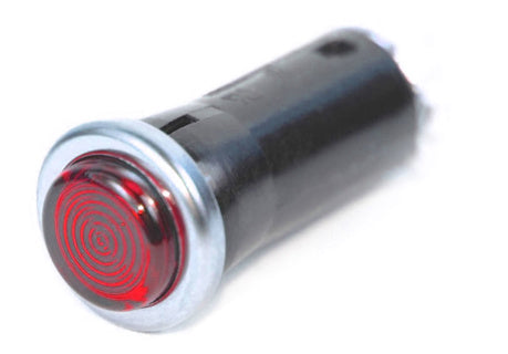 SMALL INDICATOR LIGHT W/WIRE LEADS -- 460 SERIES -- RED -- 12 VOLT