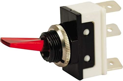 OFF-ON LIGHTED RED LEVER SW-12V-20 AMP