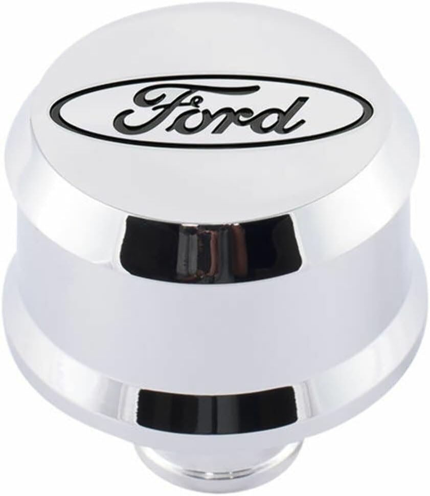 Preform 302-439 Push-In Aluminum Valve Cover Air Breather Cap Recessed Black Ova