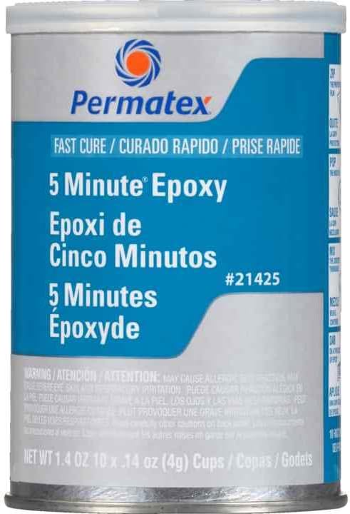 Permatex 21425 Fast Cure Epoxy - Ten 4 g Mixer Cups, 4 Grams