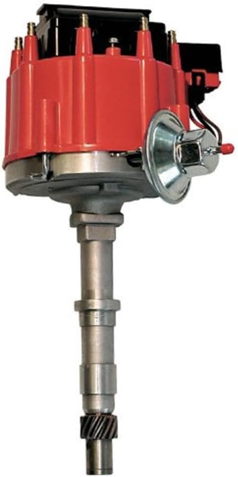 Proform 67185 Vacuum Advance HEI Distributor with Steel Gear and Red Cap for AMC 290-401