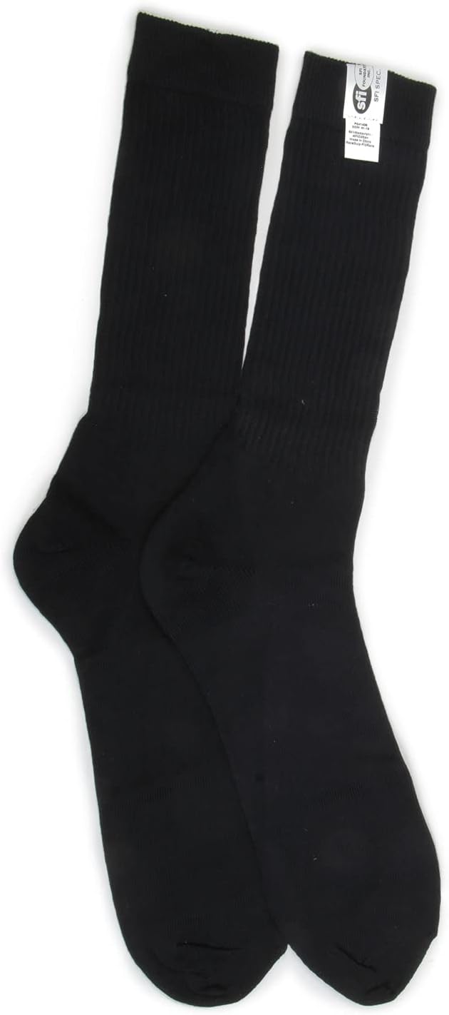 SFI 3.3 Fire Retardant Socks Xlarge Black