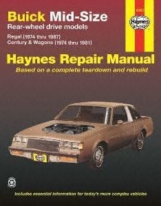 Buick Regal, '74-'87 Technical Repair Manual