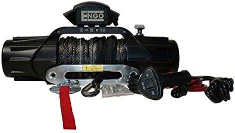 (Xr Model) 10,000 Lb. (4536Kg) 12 Volt Electric Winch With Syn. Rope(Bs Finish)(Ip68)