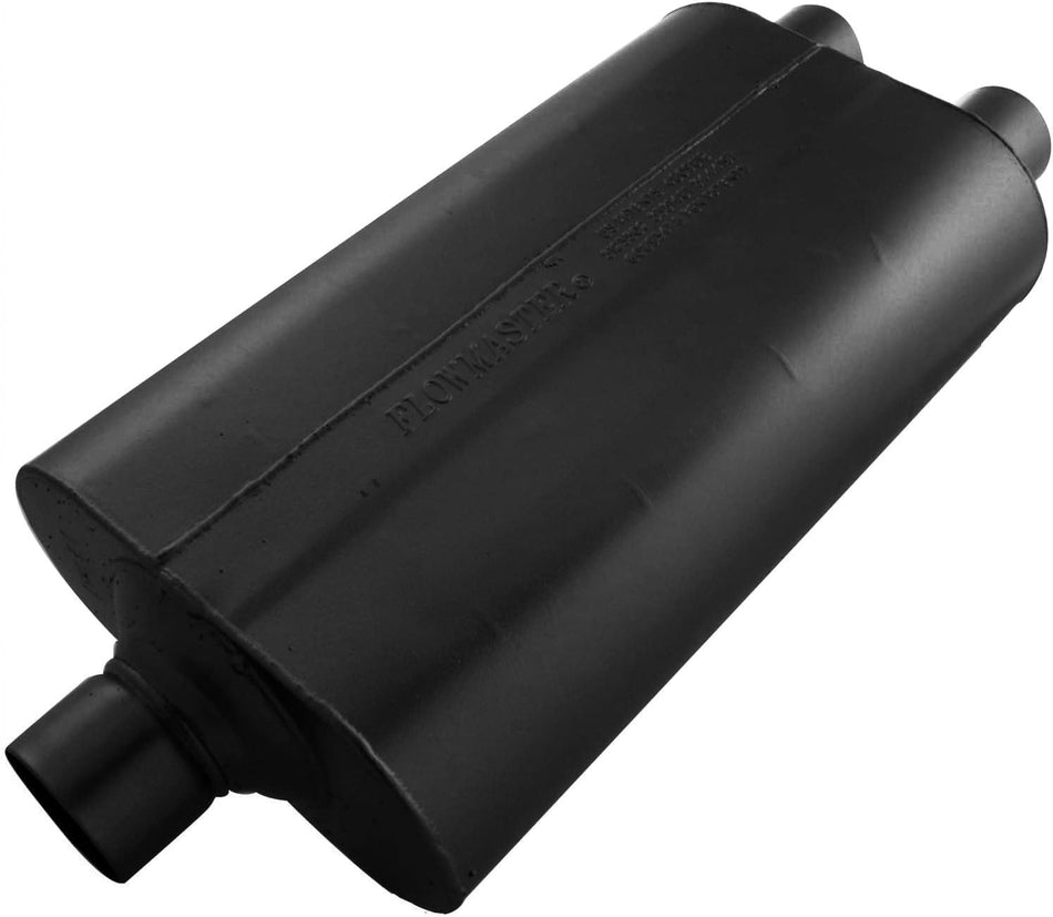 Flowmaster 525552 Super 50 Muffler - 2.50 Center IN / 2.25 Dual OUT - Moderate Sound