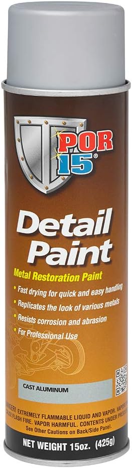 POR-15 41618 Aluminum Detail Paint Cast Aerosol - 15 fl. oz.