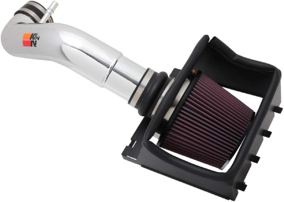 K&N Cold Air Intake Kit: High Performance, Guaranteed to Increase Horsepower: 2011-2014 Ford F150, 5.0L V8, 77-2581KP, Multi