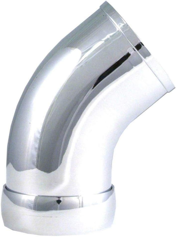 TUBE; INTAKE, 3"OD 45 DEGREE W/COLLAR - CHROME