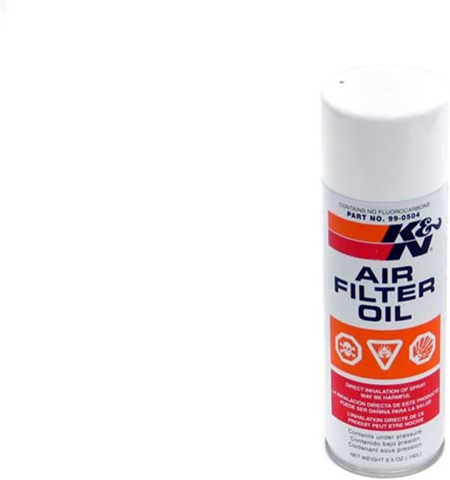 K&N Air Filter Oil: 6.5 Oz Aerosol; Restore Engine Air Filter Performance and Efficiency, 99-0504