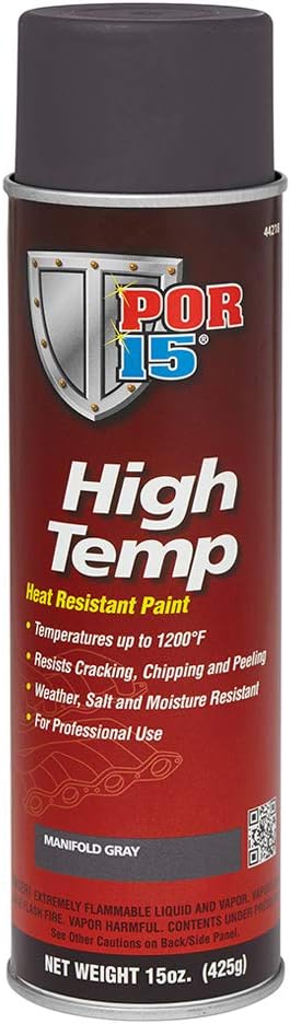 POR-15 44318 Aluminum High Temperature Paint - 15. oz