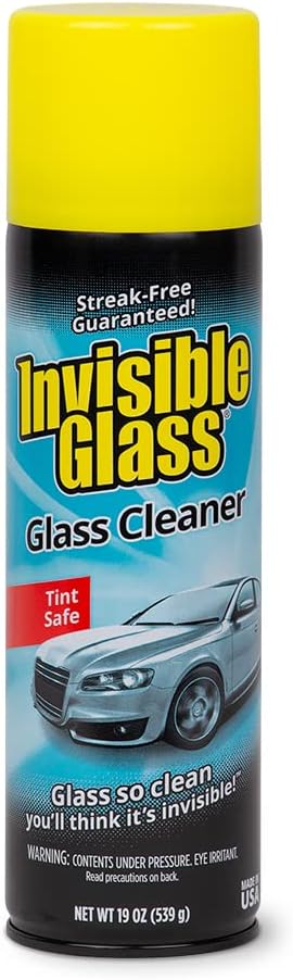 Invisible Glass 91164 - Cleaner for Auto and Home for a Streak-Free Shine, Deep-Cleaning Foaming Action, Safe for Tinted and Non-Tinted Windows, Ammonia Free Foam Glass Cleaner, 19 oz.