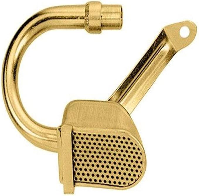 Milodon 18313 Gold Zinc Plated Low Profile Oil Pan Pickup for Small Block Chevy