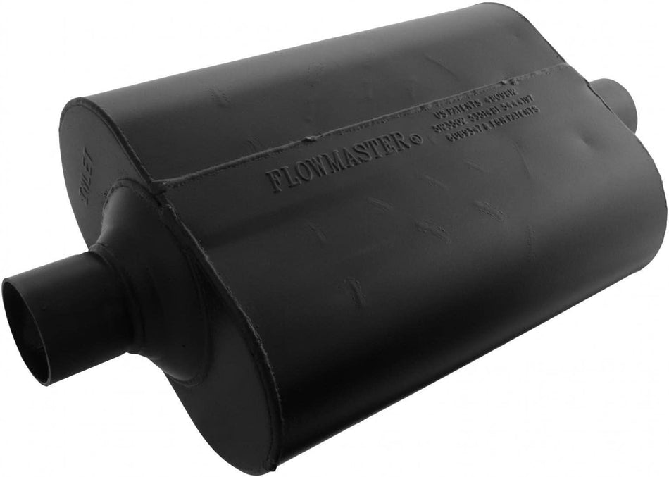 Flowmaster 952445 Super 40 Muffler - 2.25 Center IN / 2.25 Center OUT - Aggressive Sound