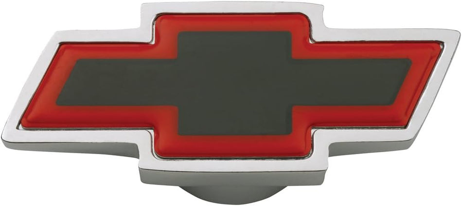 Proform 141-322 Chrome Air Cleaner Wing Nut with Small Red Bowtie Logo for 1/4-20" Thread