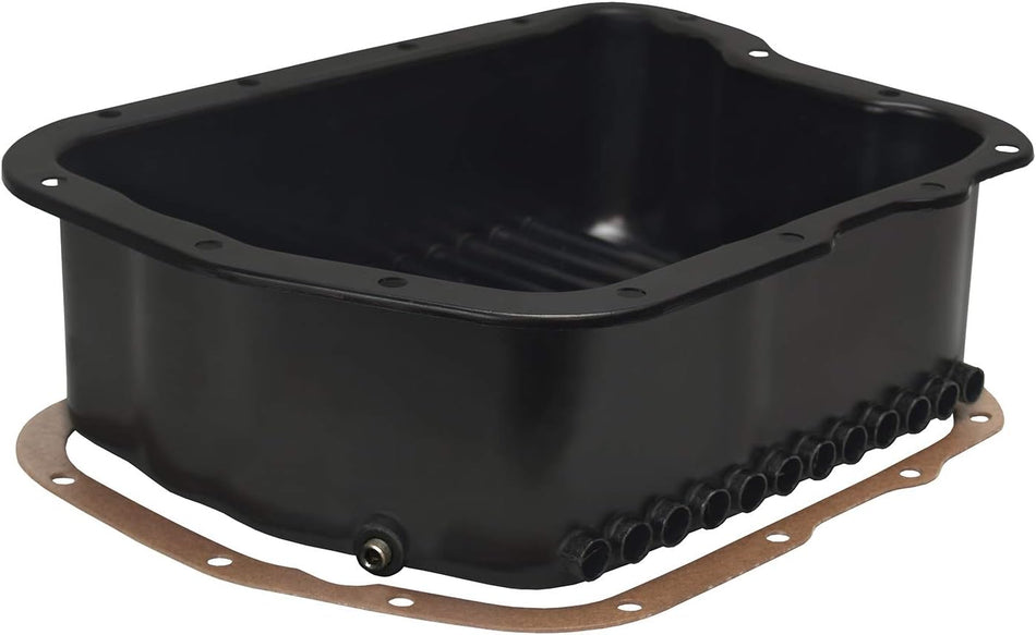 Derale 14210 Transmission Cooling Pan for Dodge A518 (46RH, 46RE) / A618 (47RH, 47RE, 48RE), Black