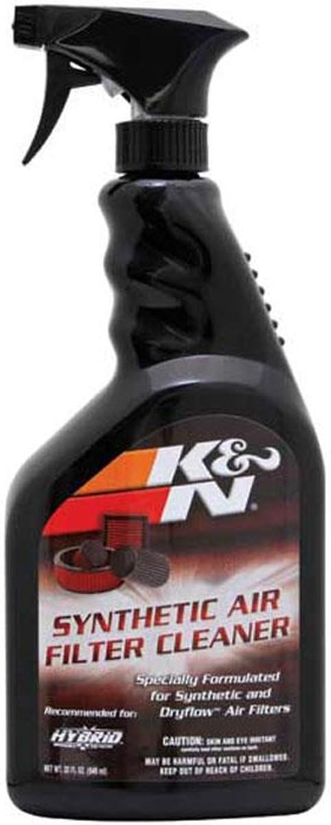 K&N Synthetic Air Filter Cleaner and Degreaser: 32 Oz Spray Bottle; Restore Engine Air Filter Performance, 99-0624