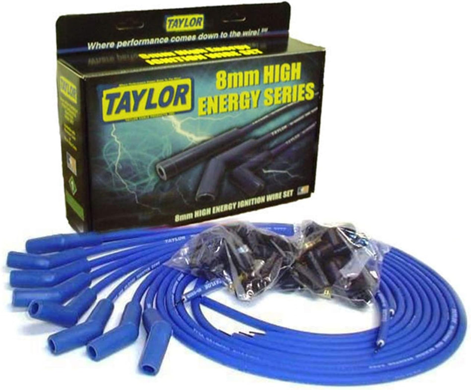 Taylor Cable 60653 Blue 8mm High-Energy Universal Resistor Core Wire Set