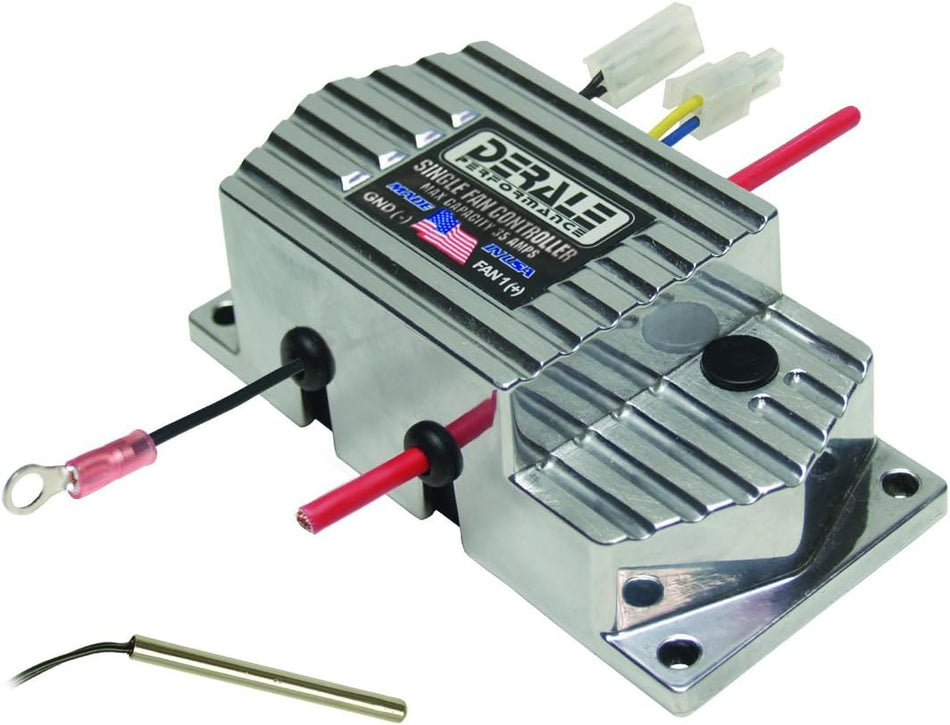 Derale 16778 High Amperage Single Fan Controller Push In Probe