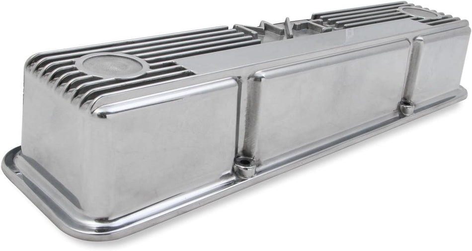 Holley 241-82 M/T Polished Valve Cover for SB Chevy
