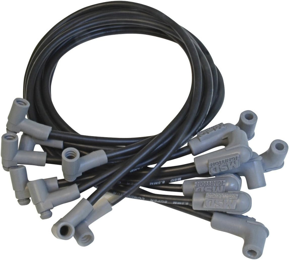 MSD 35603 Black 8.5mm Super Conductor Spark Plug Wire Set