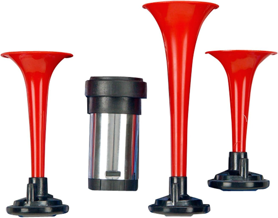 Wolo (405) Airmite 3 Trumpet Horns - 12 Volt