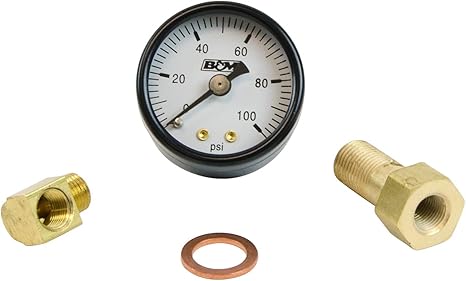 B&M 46054 Fuel Pressure Gauge Set, 1-1/2"