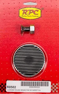 Company R8502 Round Chrome Brake Pedal