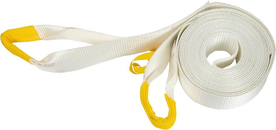 Erickson 59800 White 3" x 30' Recovery Strap,27,000 lbs Breaking Strength, 13,500 lbs Maximum Vehicle Weight Capacity