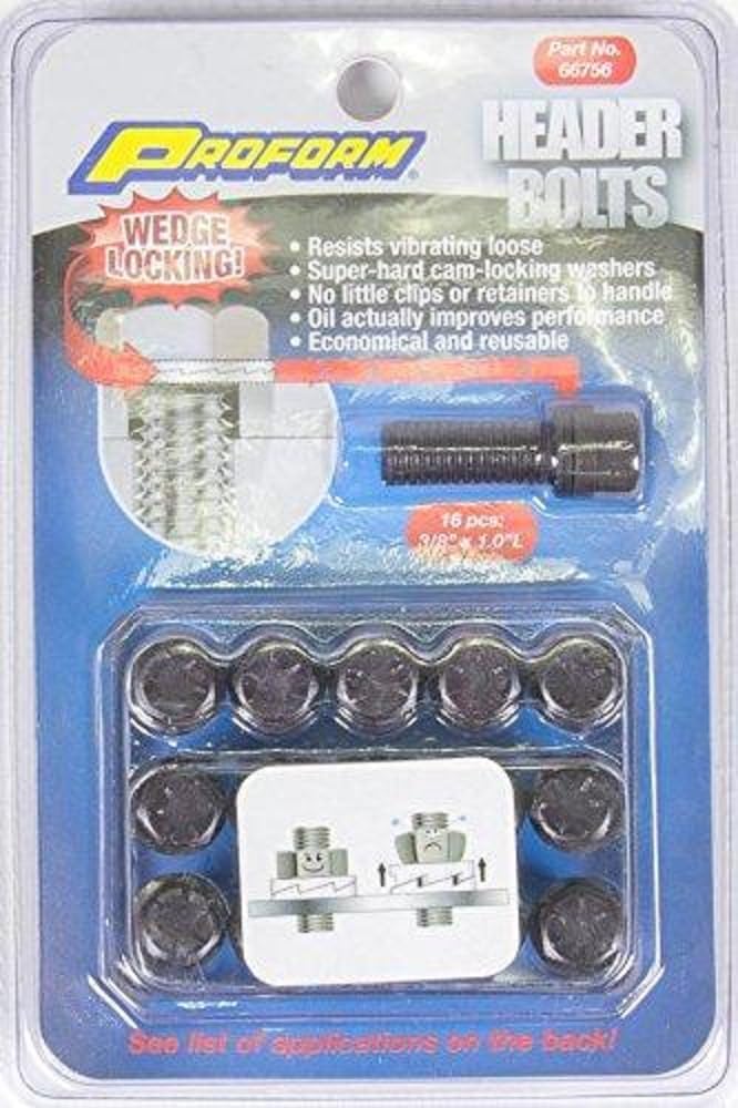 PROFORM 66756 HEADER BOLTS 1"L X 3/8"