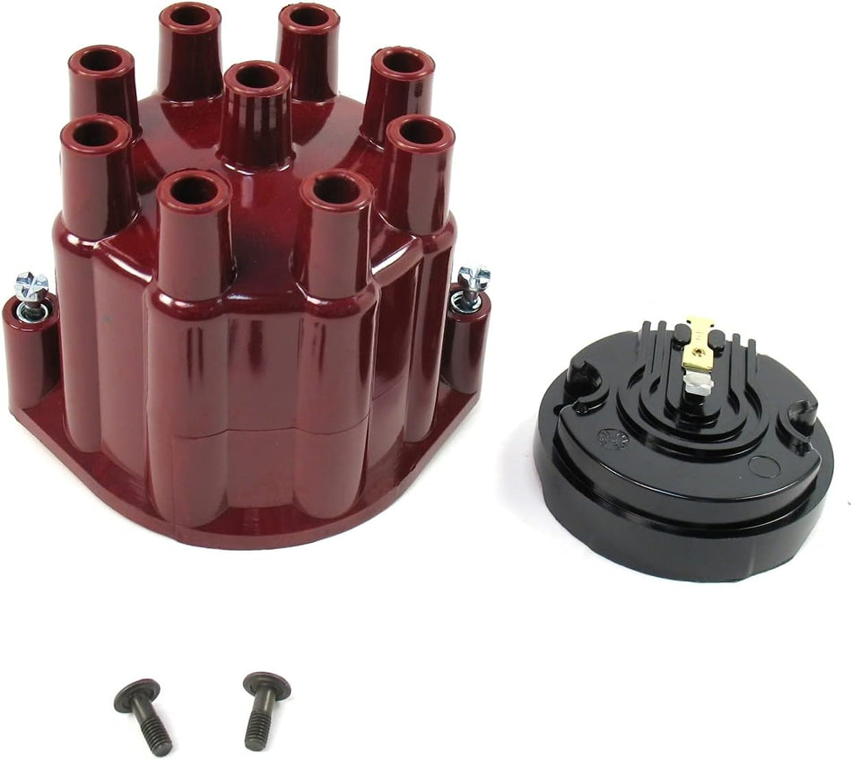 Pertronix D600701 Red Cap and Rotor for Flame-Thrower Billet Distributor 8 Cylinder Engine