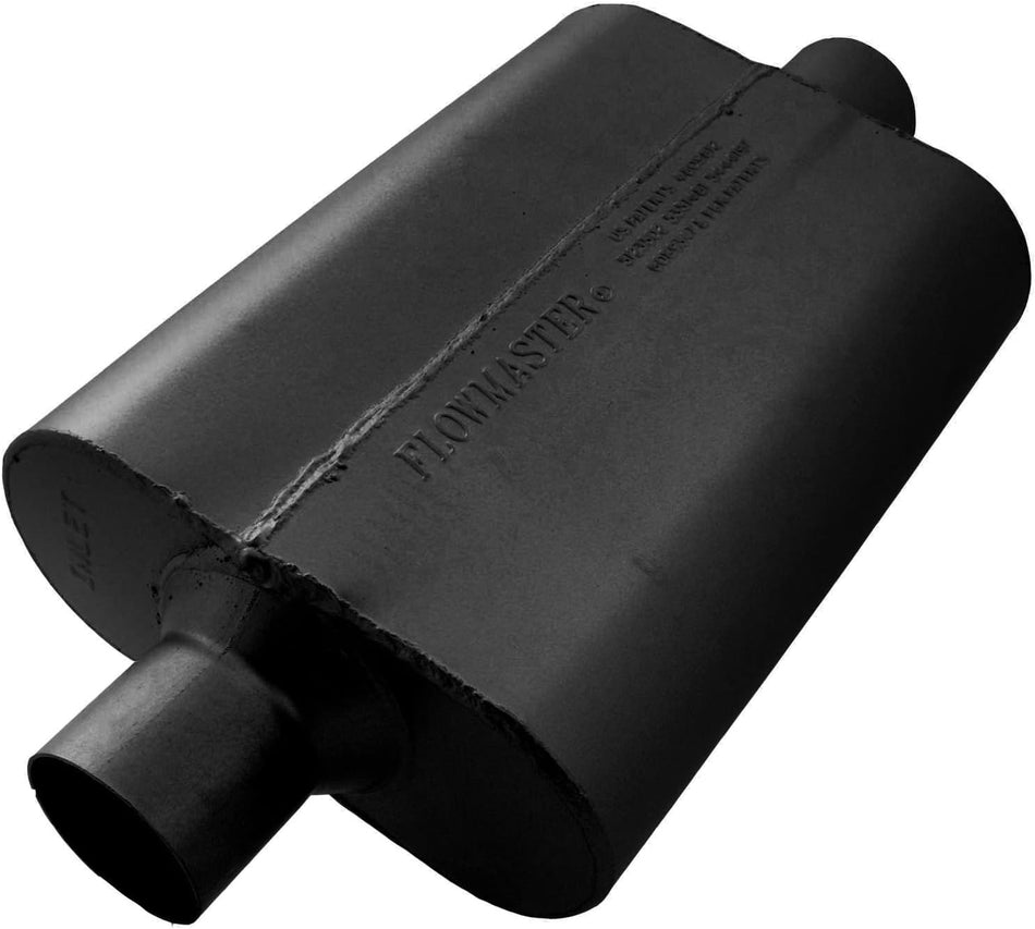 Flowmaster 942540 40 Delta Flow Muffler - 2.50 Center IN / 2.50 Center OUT - Aggressive Sound