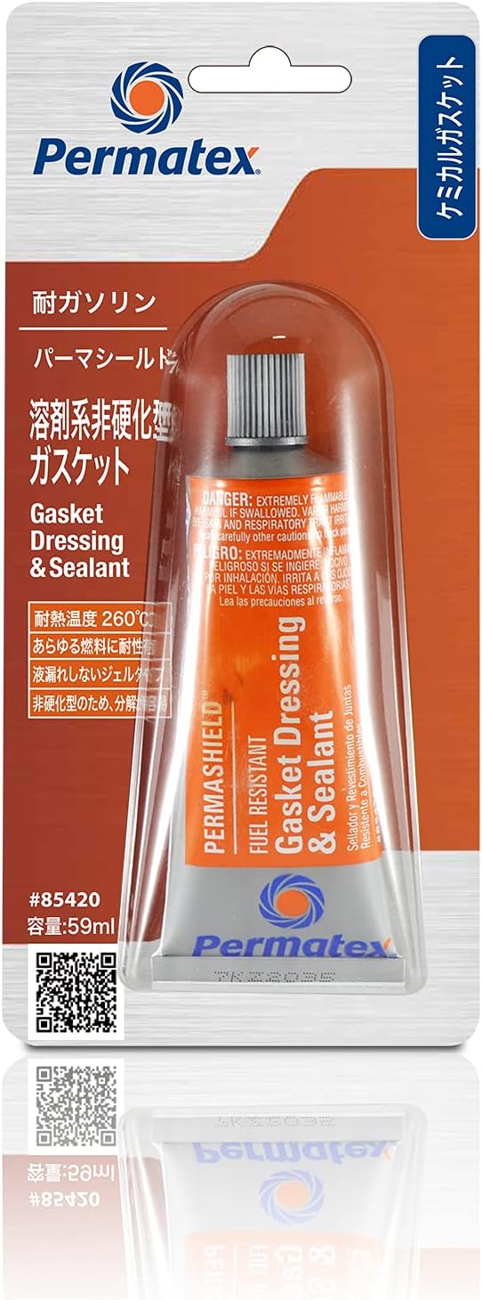 Permatex 85420 Permashield Fuel Resistant Gasket Dressing & Sealant, 2 oz Tube