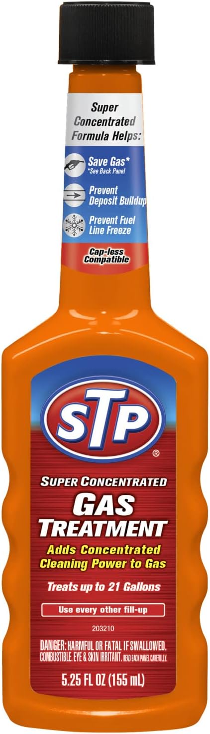 STP Gas Treatment, Fuel Intake System Cleaner, Bottles, 5.25 Fl Oz, 78569