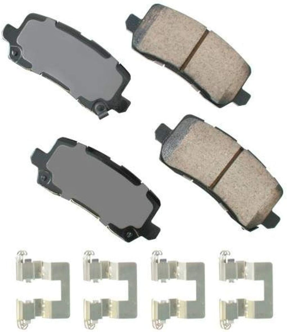 Akebono ASP1698 Ultra Premium Brake Pad Set, 1 Pack