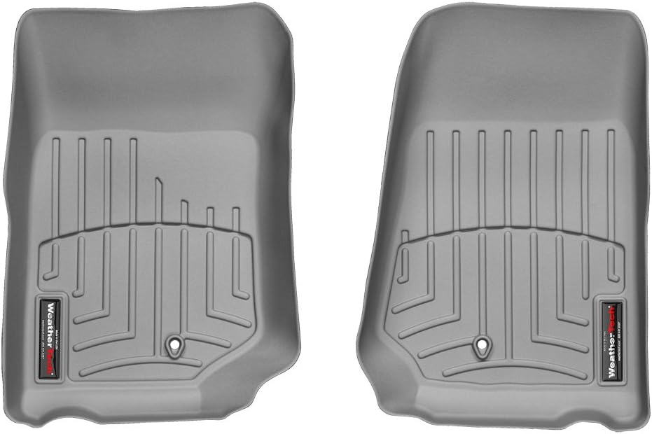 WeatherTech Custom Fit Front FloorLiner for Jeep Wrangler, Grey